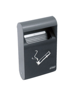 PROBBAX - AT-0222-DGRY - Cenicero de exterior para pared rectangular 3 L - 19,1 x 6,4 x 35,5 cm - Gris oscuro