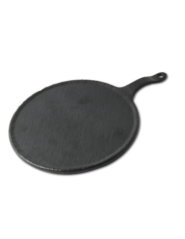 ADRIER - RNDPH2738-MBK Pack de 6 Unidades - Colección Terral - Tabla redonda grande - 27 cm Ø + 10 cm asa