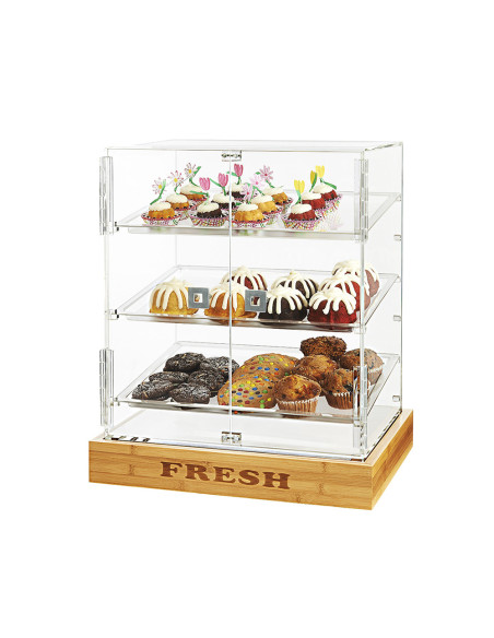 Vitrina Expositora de Bollería Acrílica Rosseto