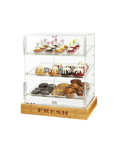 Vitrina Expositora de Bollería Acrílica Rosseto