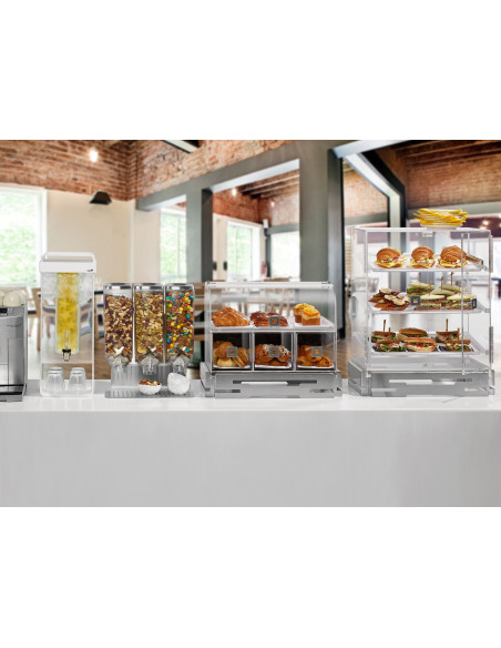 Vitrina Expositora de Repostería Acrílica Rosseto