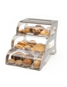 Vitrina Expositora de Repostería Multinivel Rosseto
