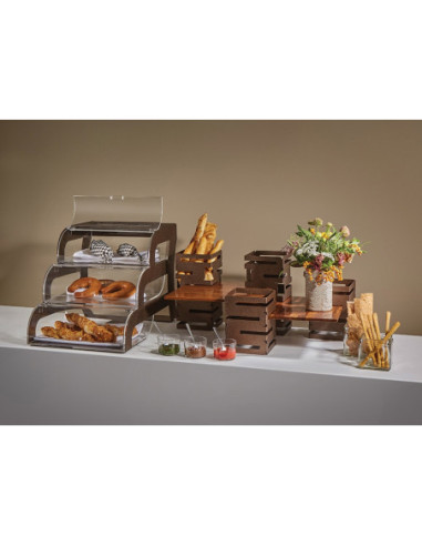 Vitrina Expositora de Repostería Rosseto en Acrílico y Acero