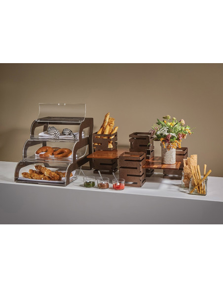 Vitrina Expositora de Repostería Rosseto en Acrílico y Acero