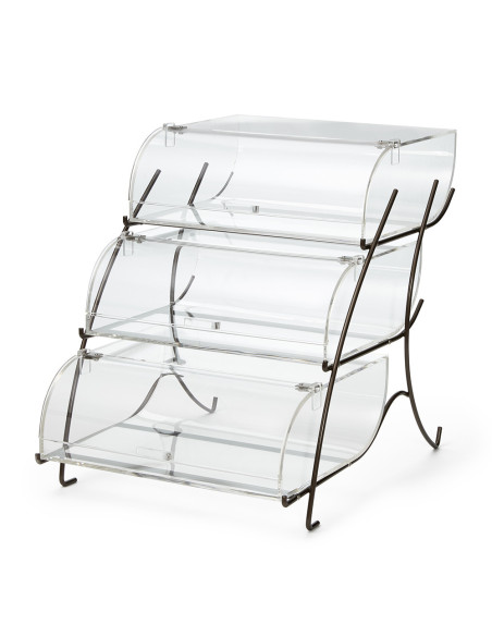 Exhibidor de Repostería Rosseto en Acrílico Transparente Apilable