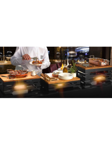 Tabla Plana de Servicio de Bambú Multi Chef Rosseto