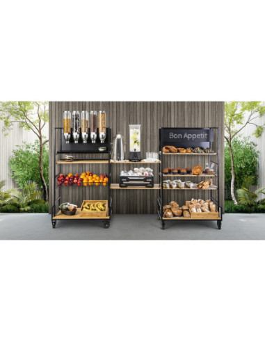 Estantería Modular de Bambú para Hostelería Rosseto