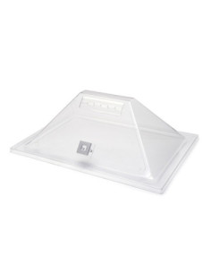 Cubierta Piramidal de Acero Inoxidable con Puerta Abatible Rosseto