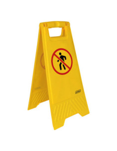 PROBBAX - FS-1012-YEL - Señal de suelo "NO PASAR" - 28 x 4 x 60 cm - Amarillo