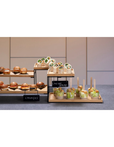 Elevador Cuádruple Black Painted Rosseto para Hostelería