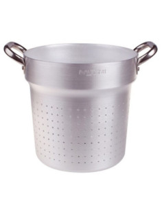 Colador cilíndrico de aluminio de 3 mm con dos asas