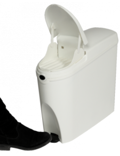 Probbax Contenedor con pedal para toallas sanitarias