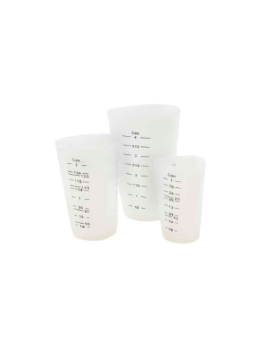 Tablecraft Set de 3 jarras medidoras 250 ml - 500 ml - 1L