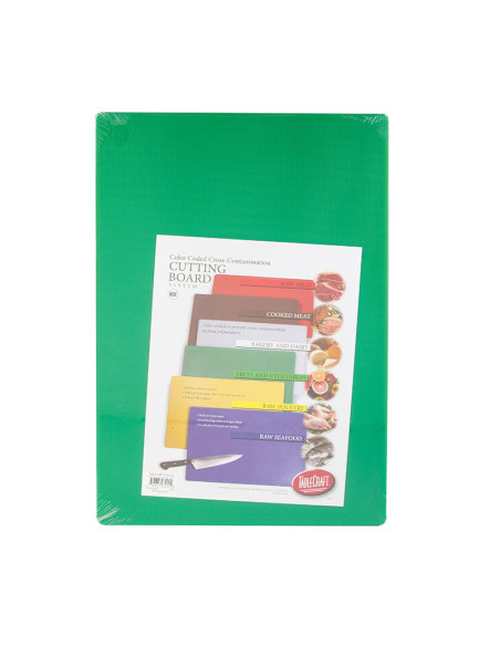 Tablecraft Tabla de cortar - 1,5 cm espesor - 45,5 x 61 cm Verde
