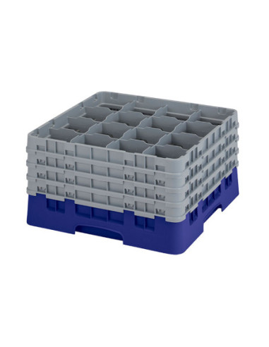 CAMBRO - 16S900-186 - Cesta de lavado 16 comp. 4 alturas - 10,9 cm Ø máx. - alt. máx. 24,1 cm - 50 x 50 x 26,7 cm